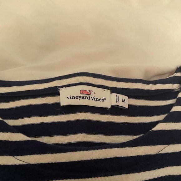 Vineyard Vines Navy Striped Knit Dress M - Picture 4 of 4